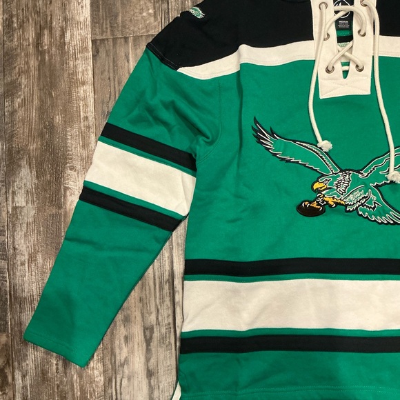 47 Brand Green and Black Hooded Sweatshirt Size Medium - Picture 4 of 16